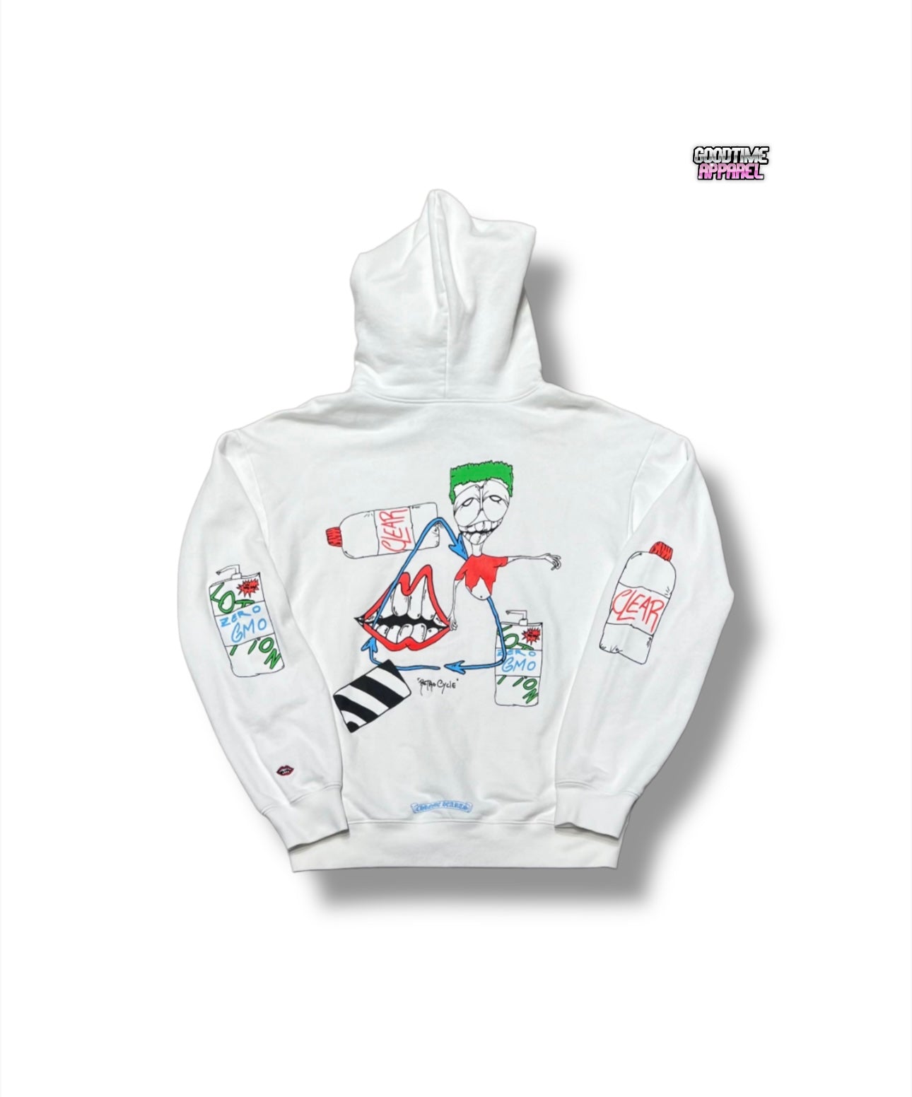 Matty Boy White Retro Cycle Hoodie