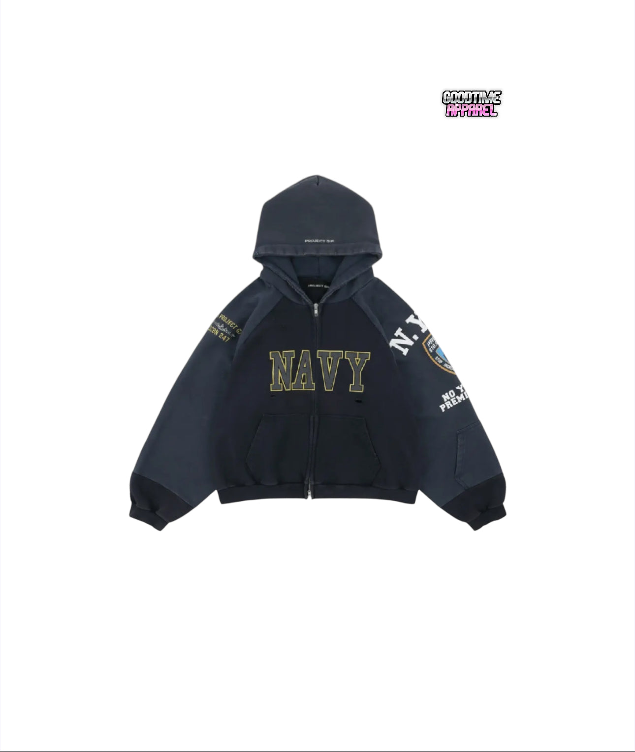 Navy Zip Up