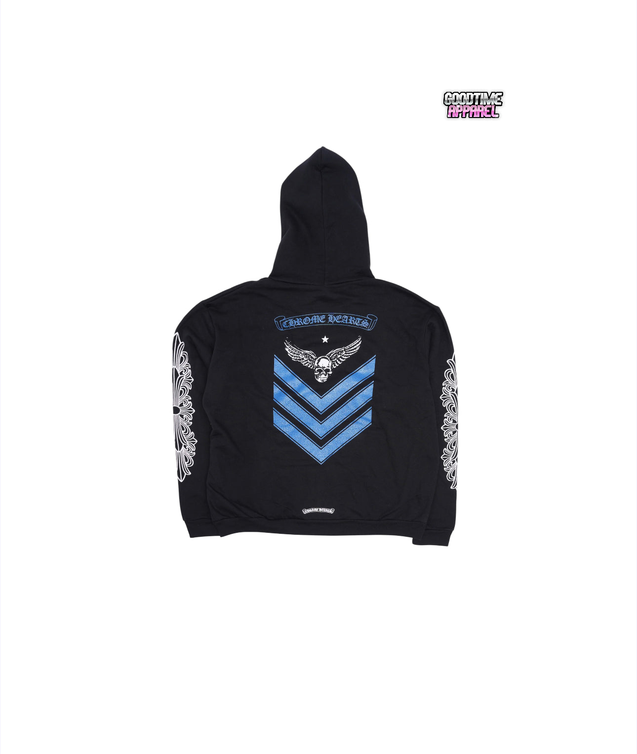Foti Blue/Black Zip Up Hoodie