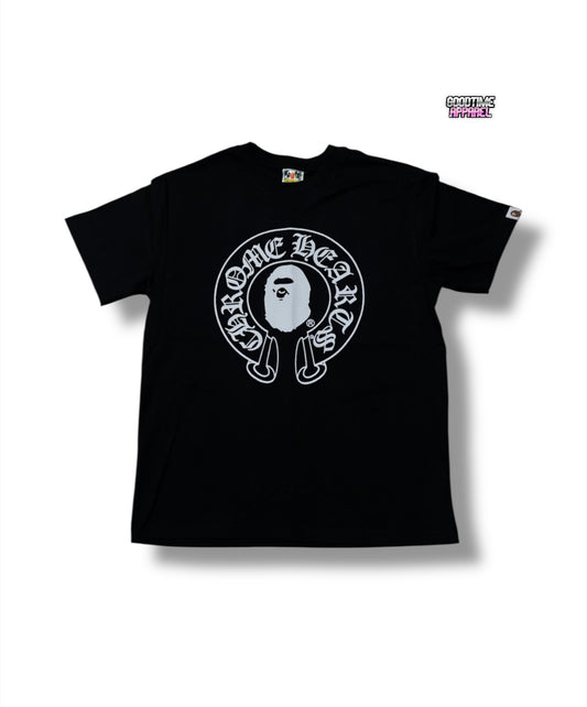BAPE x Chrome Hearts Baby Milo T-shirt Black | A Bathing Ape