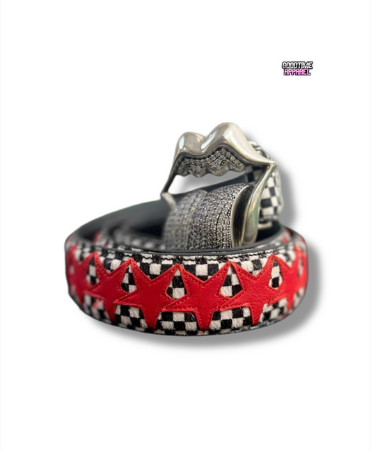 Checkered Star Belt