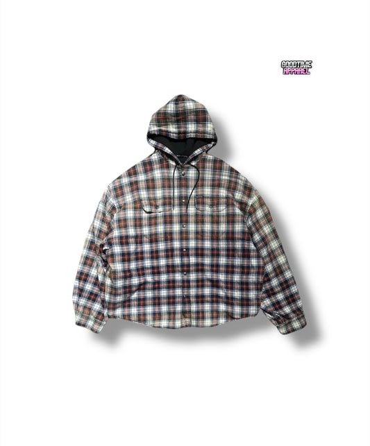 Bleached Checked Cotton-Flannel Shirt