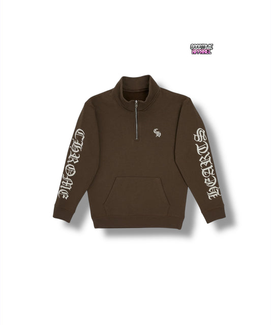Brown Half Zip